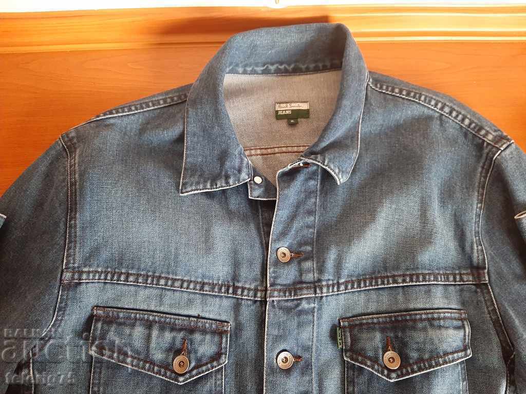 Παράδοση Πρωτότυπο Paul Smith Τζιν Μπουφάν-Σκούρο Μπλε-XL Παράδοση Πρωτότυπο Paul Smith Τζιν Μπουφάν-Σκούρο Μπλε-XL