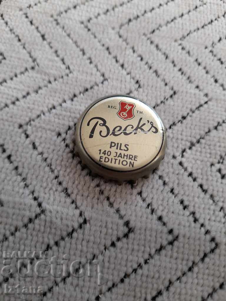 Beer bottle cap, Becks beer Beer bottle cap, Becks beer