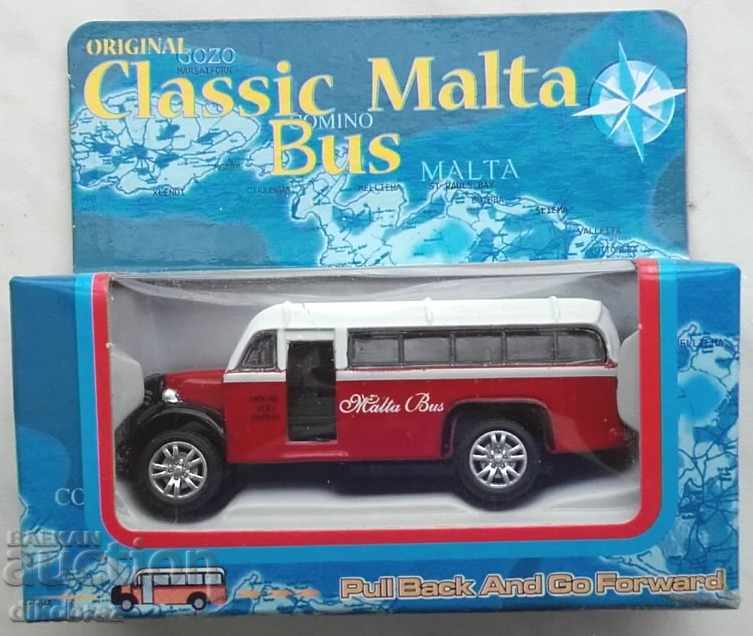 Classic Malta Bus / Малта Автобус черв  Количка за колекция