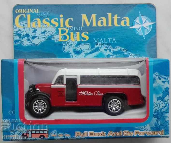 Classic Malta Bus / Малта Автобус черв  Количка за колекция