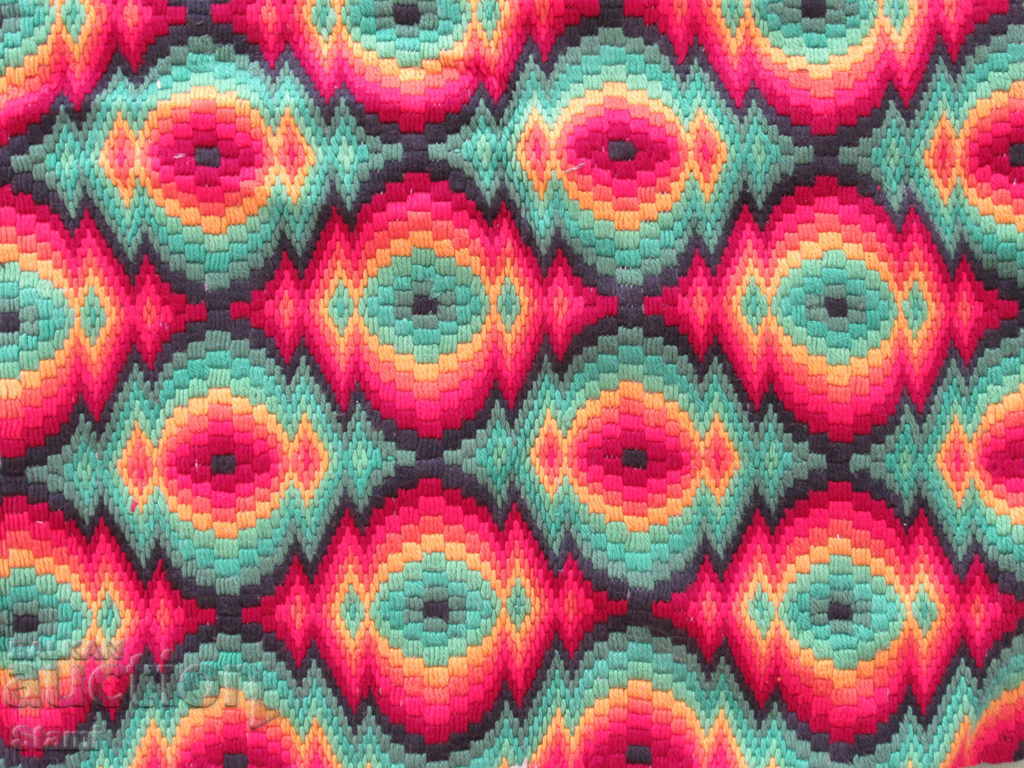 Handmade carpet with cotton threads from the 50s of the XX century - 5 Handmade carpet with cotton threads from the 50s of the XX century - 5