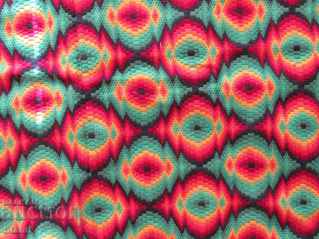 Handmade carpet with cotton threads from the 50s of the XX century - 6 Handmade carpet with cotton threads from the 50s of the XX century - 6