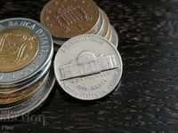 Монета - САЩ - 5 цента | 1970г.