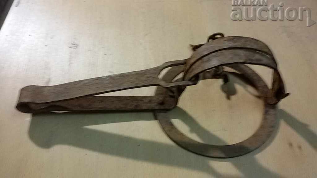 Delivery of antique small wrought iron trap Delivery of antique small wrought iron trap