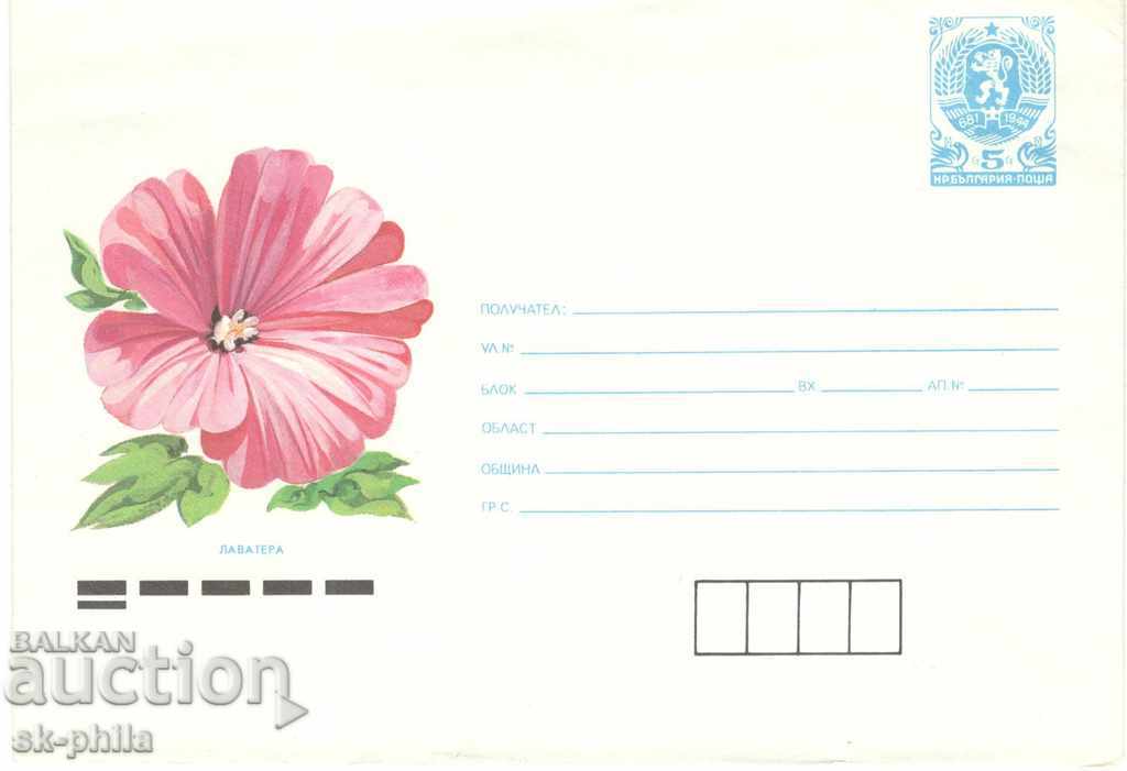 Postal envelope - Flowers - Lavaterra