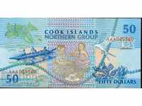 COOK ISLAND - $50 issue - issue 1992 #10 NEW aUNC