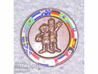 Badge World Cup Munich 1974 mascot