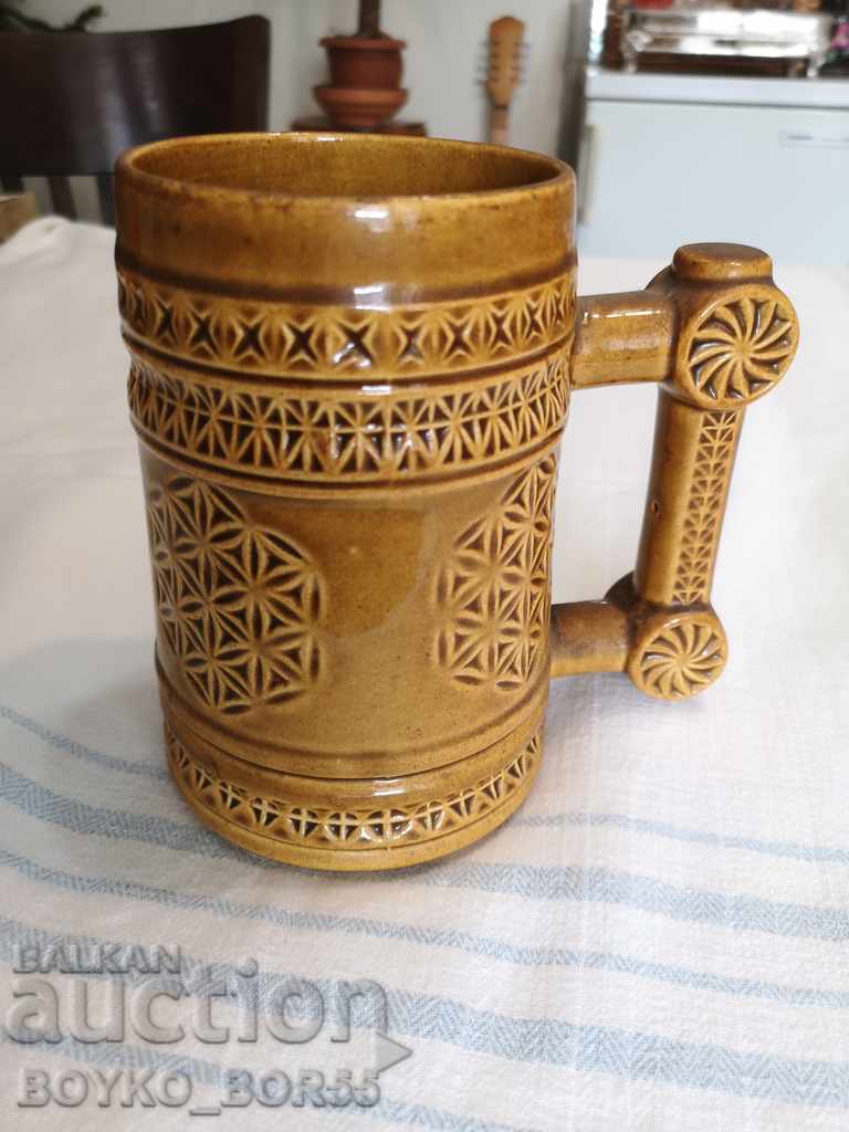 Large Old Russian USSR Porcelain Cup Mug