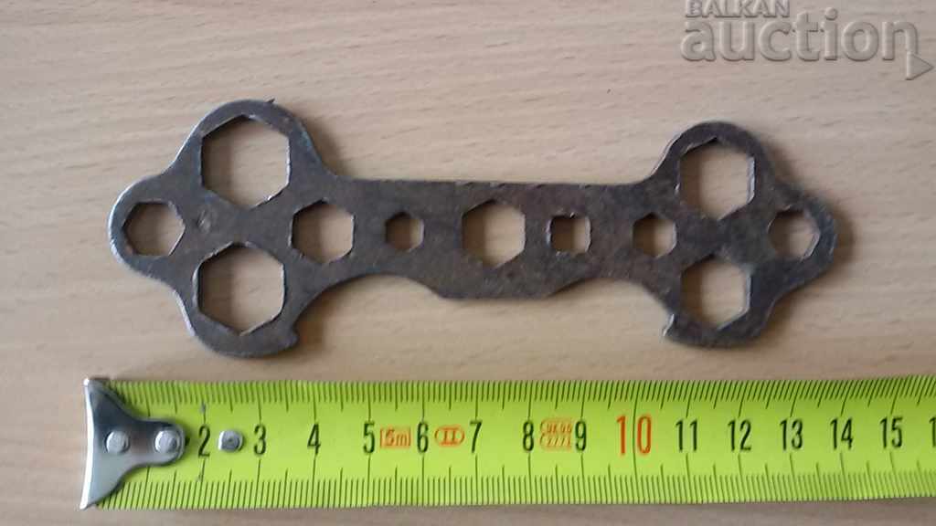 Auction combined wrench from a vintage bicycle wheel Auction combined wrench from a vintage bicycle wheel