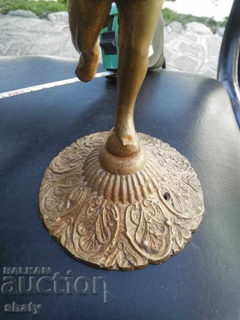 Auction Old bronze candlestick. Bronze lamp Auction Old bronze candlestick. Bronze lamp