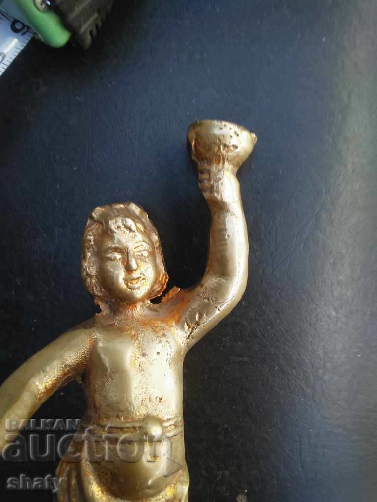 Delivery of Old bronze candlestick. Bronze lamp Delivery of Old bronze candlestick. Bronze lamp