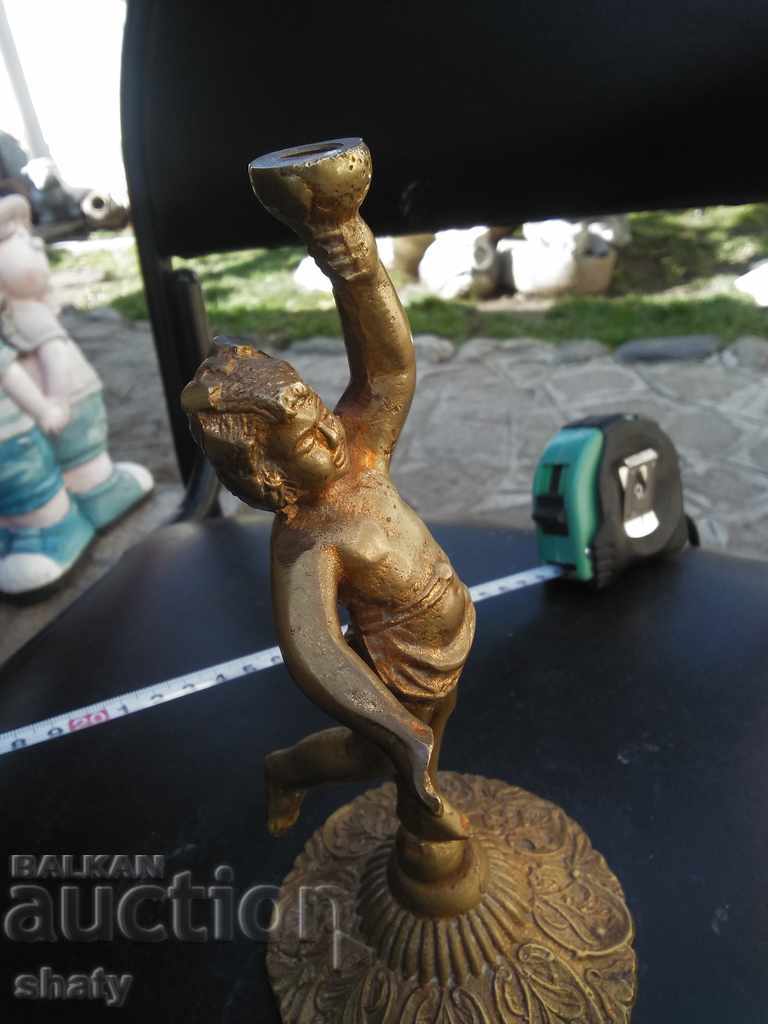 Old bronze candlestick. Bronze lamp - 6 Old bronze candlestick. Bronze lamp - 6