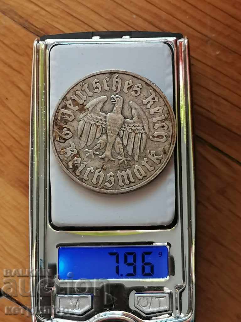 Auction 2 stamps Germany 1933 A Martin Luther silver. Auction 2 stamps Germany 1933 A Martin Luther silver.