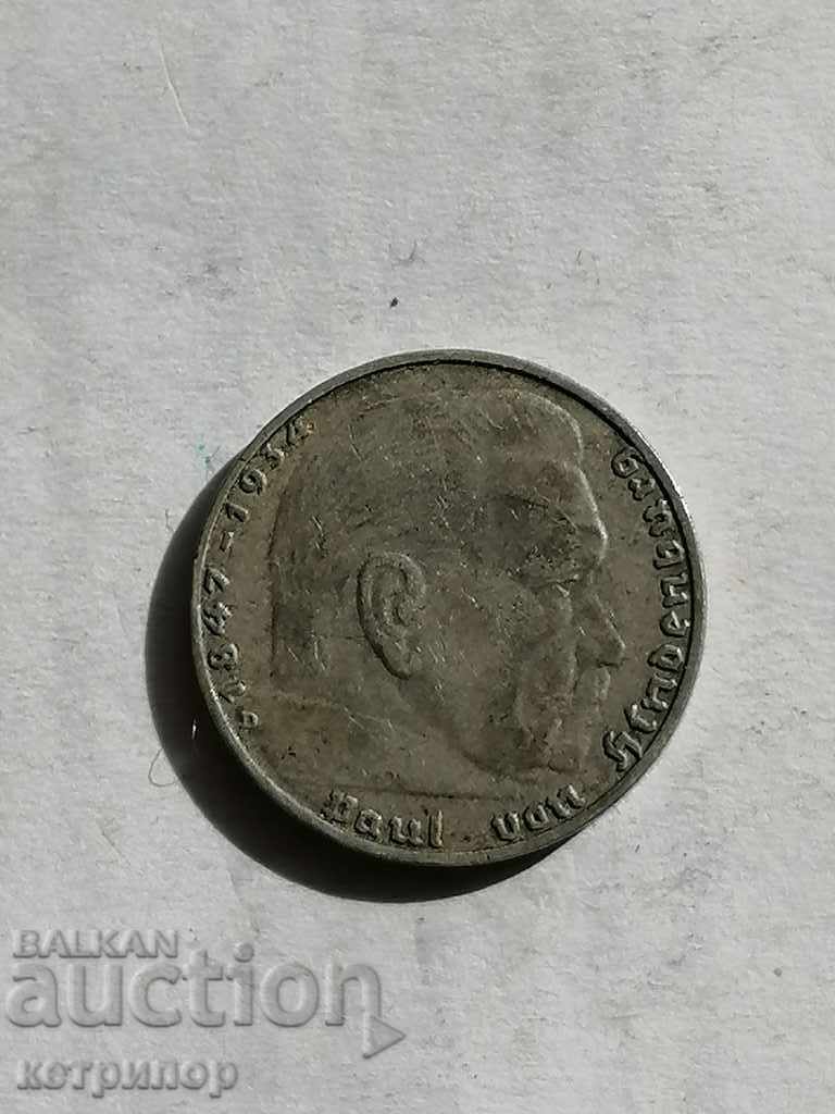 2 μάρκα Γερμανία 1938 D ασημένια με τιμή € 19.43 | 38.00 BGN 2 μάρκα Γερμανία 1938 D ασημένια με τιμή € 19.43 | 38.00 BGN