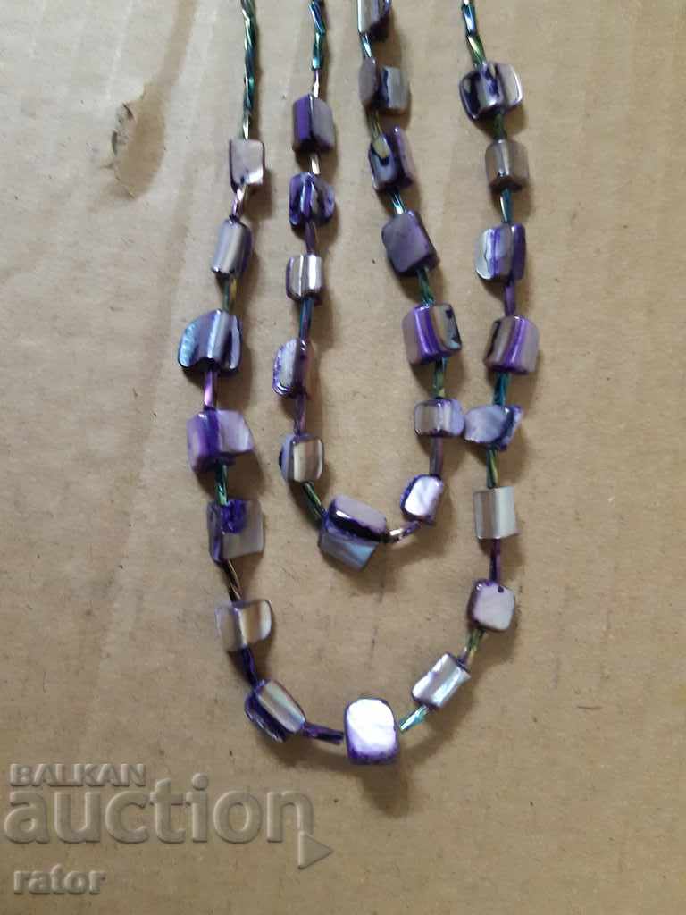 Auction Necklace, necklace, necklace - glass, mother of pearl Auction Necklace, necklace, necklace - glass, mother of pearl