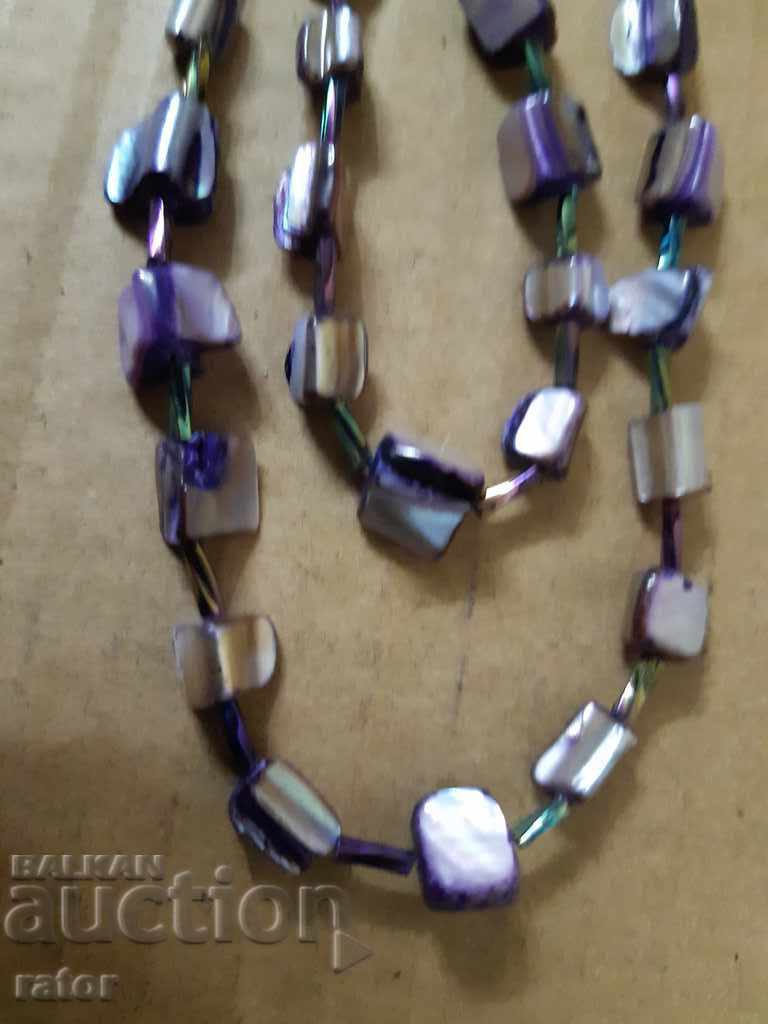 Necklace, necklace, necklace - glass, mother of pearl - 5 Necklace, necklace, necklace - glass, mother of pearl - 5