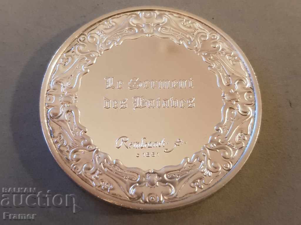 Доставка на 2 унция 2 OZ СРЕБЪРЕН ПЛАКЕТ Заговорът на Цивилис Рембранд