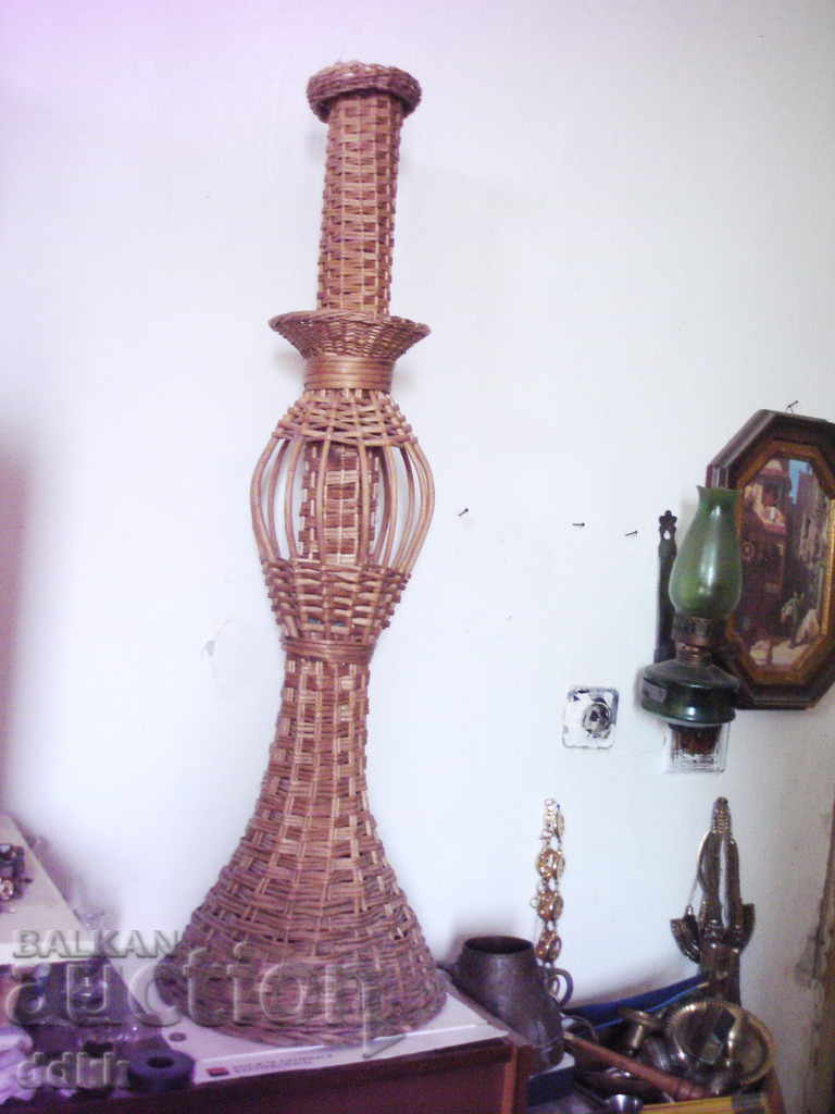 Old huge wicker vase