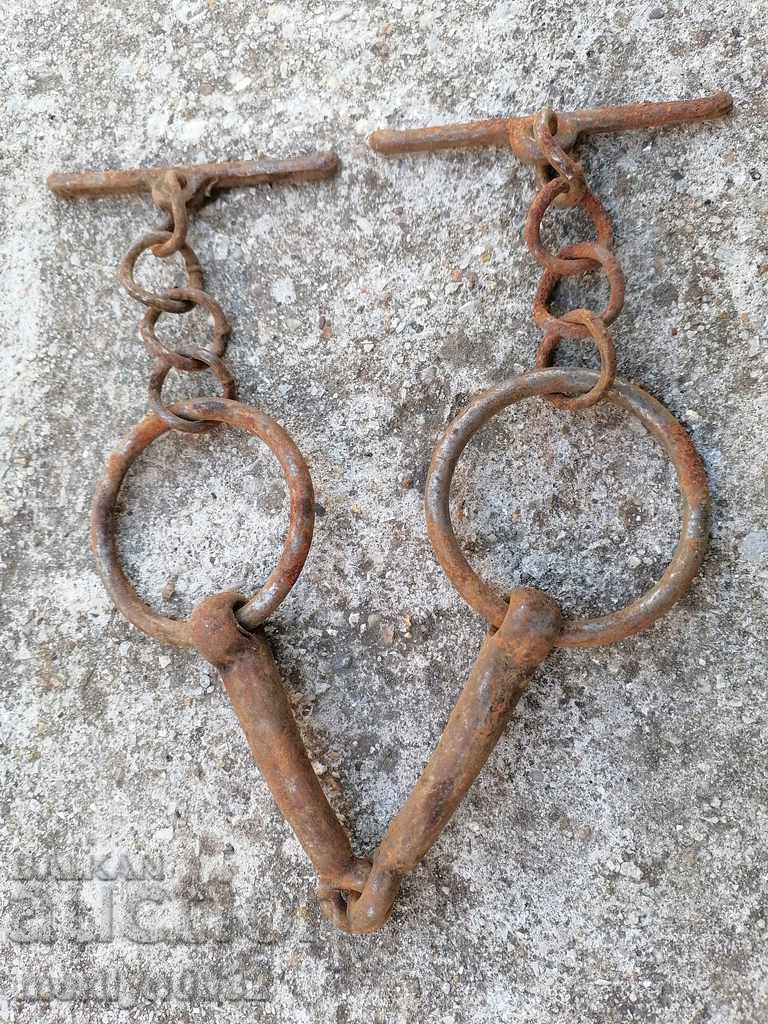 Antique reins, wrought iron reins