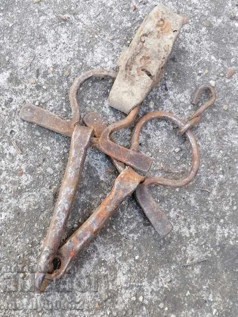 Antique reins, wrought iron reins - 6 Antique reins, wrought iron reins - 6