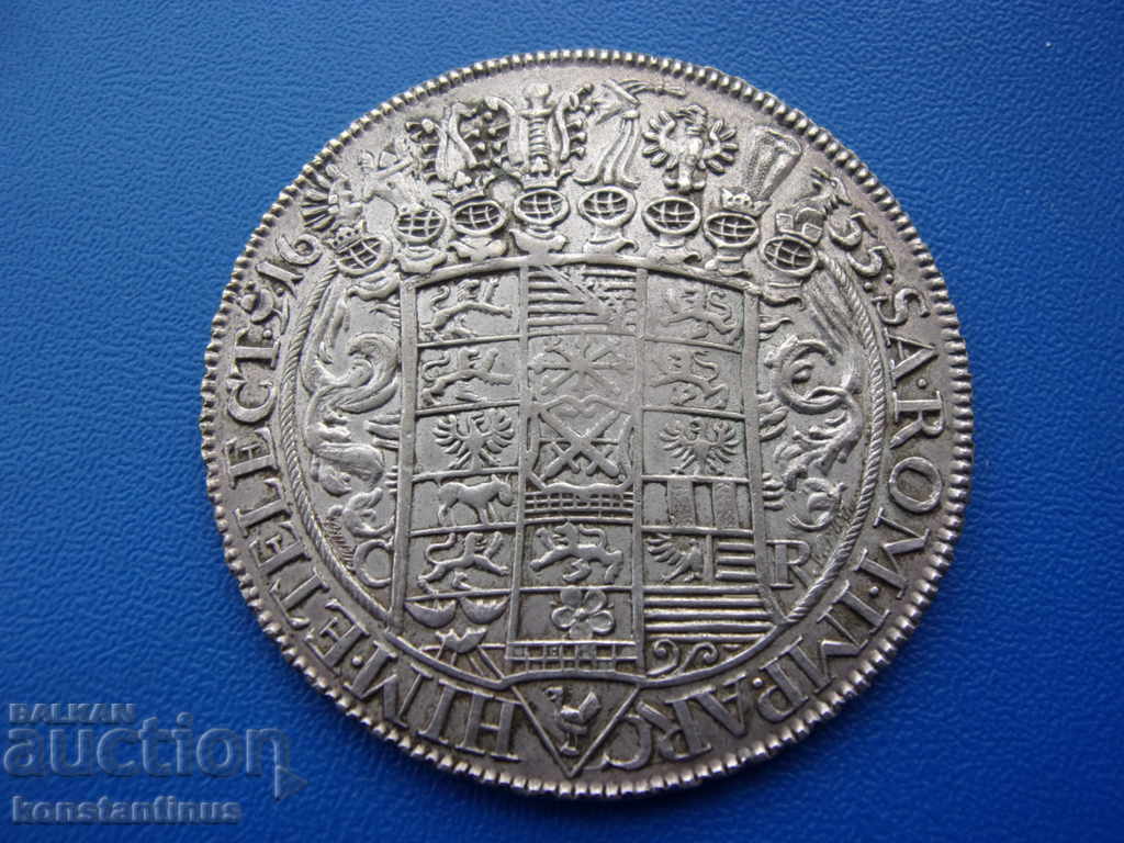 Saxony JOHANN GEORG THALER 1655 Very Rare