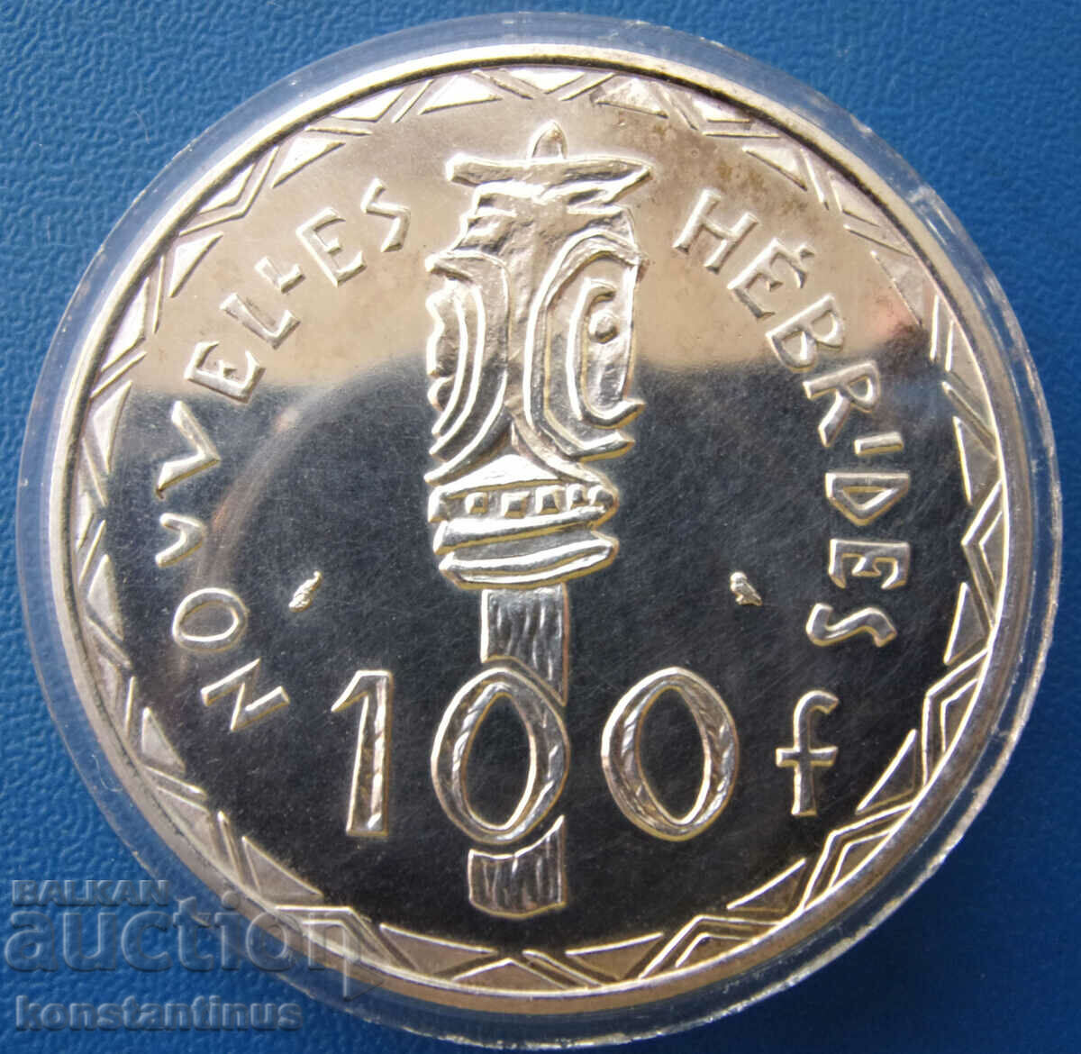 Γαλλικές Νέες Εβρίδες 100 Φράγκα 1966 UNC ΑΠΟΔΕΙΞΗ Σπάνιο με τιμή € 51.13 | 100.00 BGN