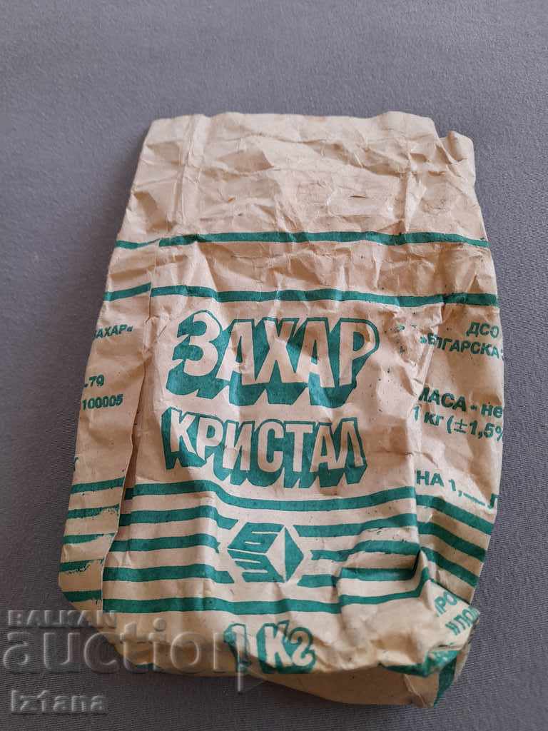 Old package of sugar with price 7.00 BGN | € 3.58