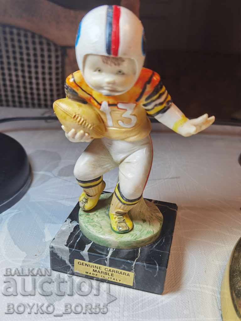 Figurina originală italiană a unui jucător de fotbal american
