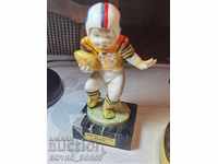 Original Italian Figurine of an American Football Player