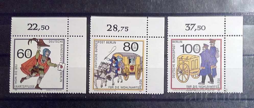 Германия/Берлин 1989 Благотворителни марки/Коне MNH