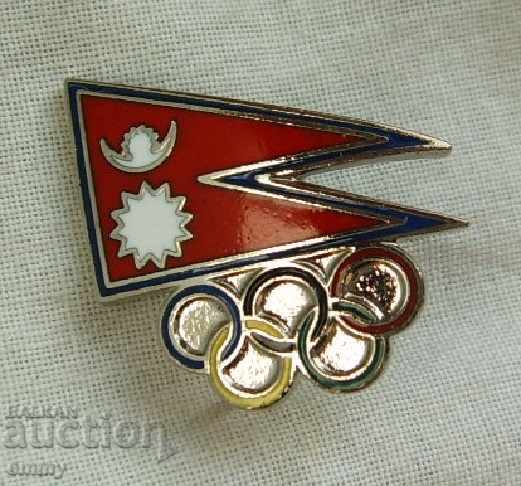 Auction Badge sign Nepal Olympic Committee 2 pieces of email Auction Badge sign Nepal Olympic Committee 2 pieces of email