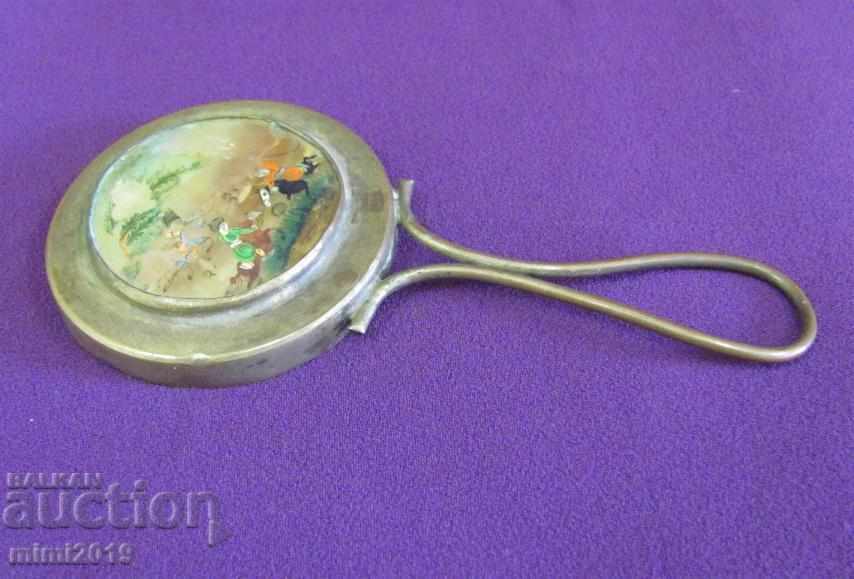 Delivery of 16th Century Mirror Game of Polo Mother of Pearl Rarely Iran Delivery of 16th Century Mirror Game of Polo Mother of Pearl Rarely Iran