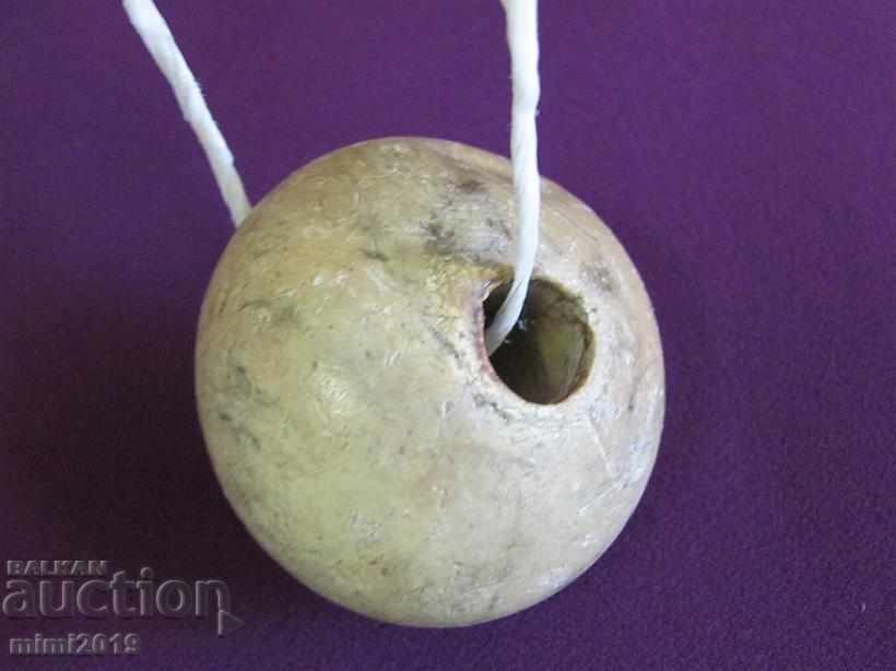 1860 Huge Bead Vulcanite rarely 6.5x5 cm. - 5 1860 Huge Bead Vulcanite rarely 6.5x5 cm. - 5