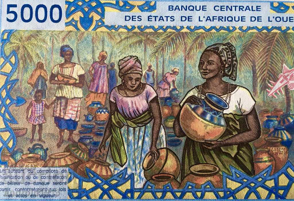 Delivery of SENEGAL (French West Africa) 5000 Francs 1999, P713K, UNC Delivery of SENEGAL (French West Africa) 5000 Francs 1999, P713K, UNC