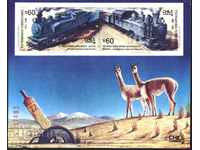 Τα καθαρές μπλοκ τρένων μηχανές Lamy 1988 από τη Χιλή