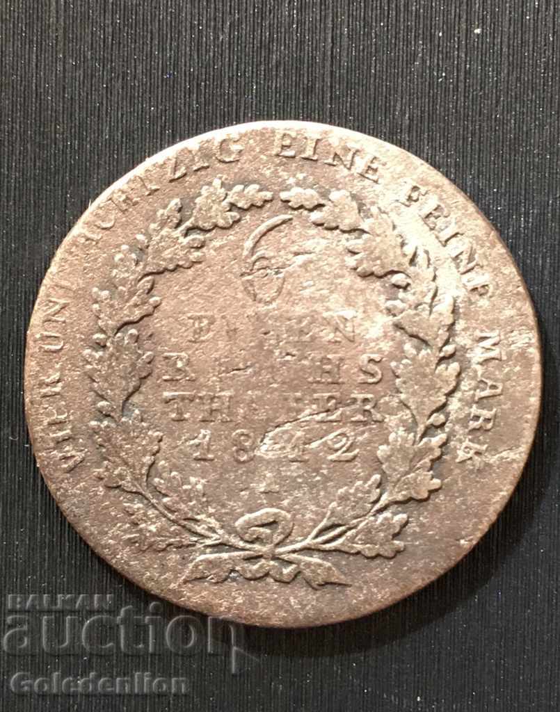 Germania, Prusia - 1/6 taler 1812 (A)