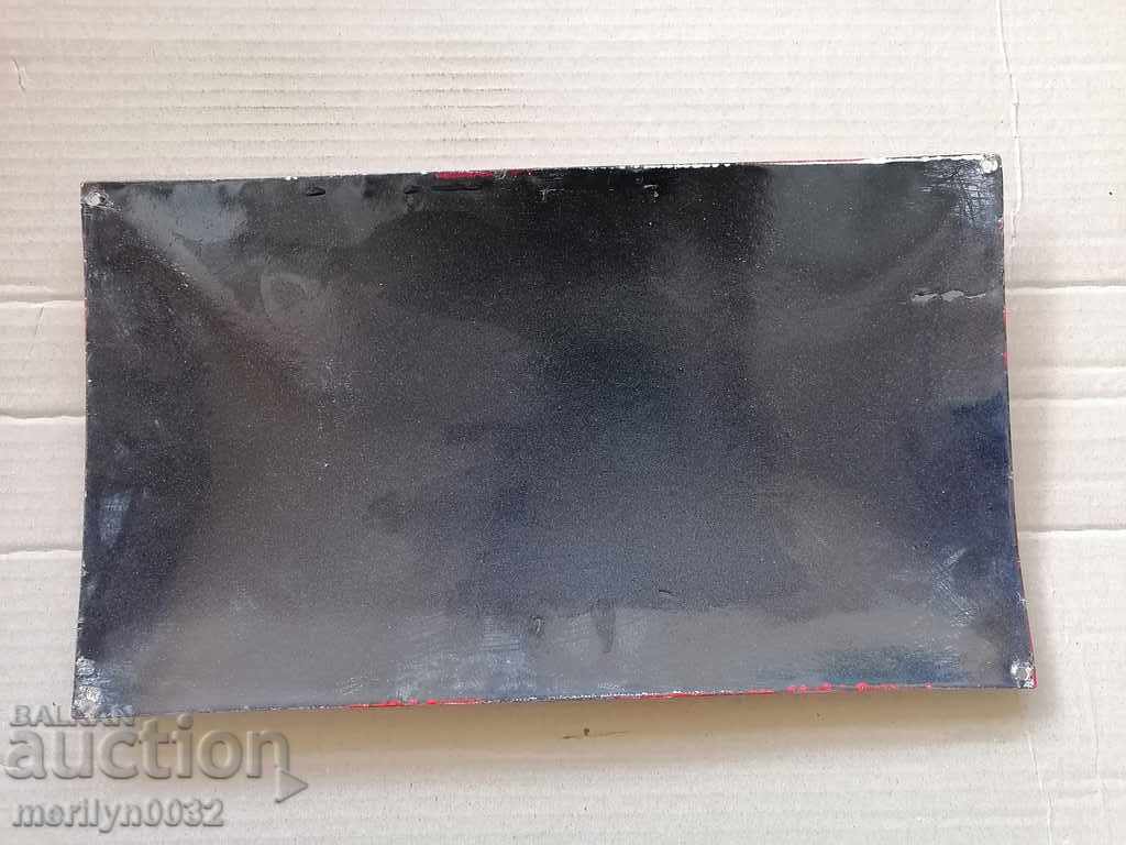 Delivery of Enamelled plate plate NRB Delivery of Enamelled plate plate NRB