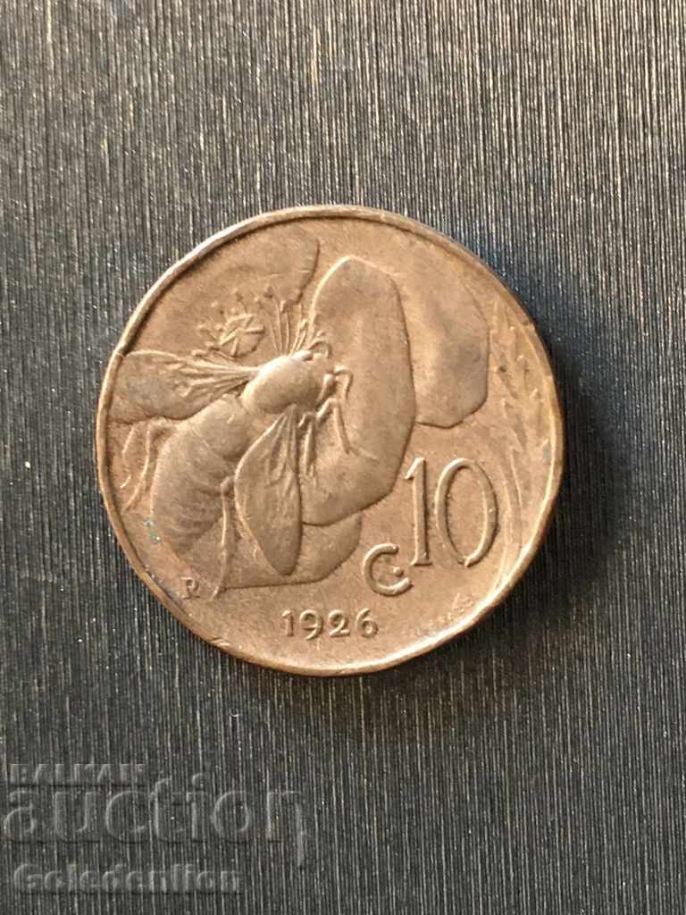 Italy - 10 centimes 1926