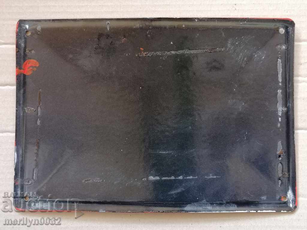 Delivery of Enamelled plate plate NRB Delivery of Enamelled plate plate NRB