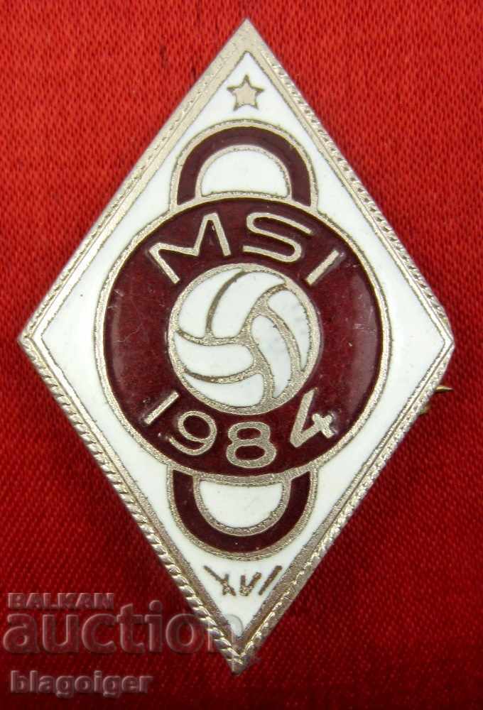 OLD FOOTBALL BADGE-1984-DIAMOND-ENAMEL-SPORTS with price 11.00 BGN | € 5.62 OLD FOOTBALL BADGE-1984-DIAMOND-ENAMEL-SPORTS with price 11.00 BGN | € 5.62