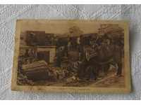BALKAN TYPES SELLER OF ONION MARKET DONKEY 1917 PHOTO