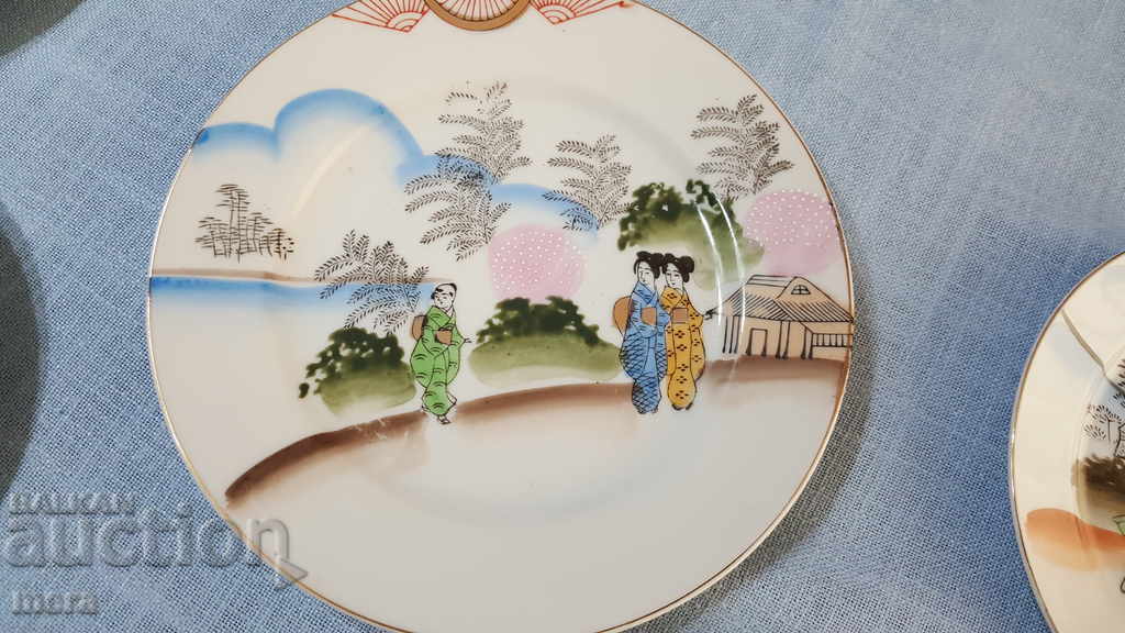 Παράδοση Ιαπωνικά πιάτα επιδόρπιο πορσελάνης Παράδοση Ιαπωνικά πιάτα επιδόρπιο πορσελάνης