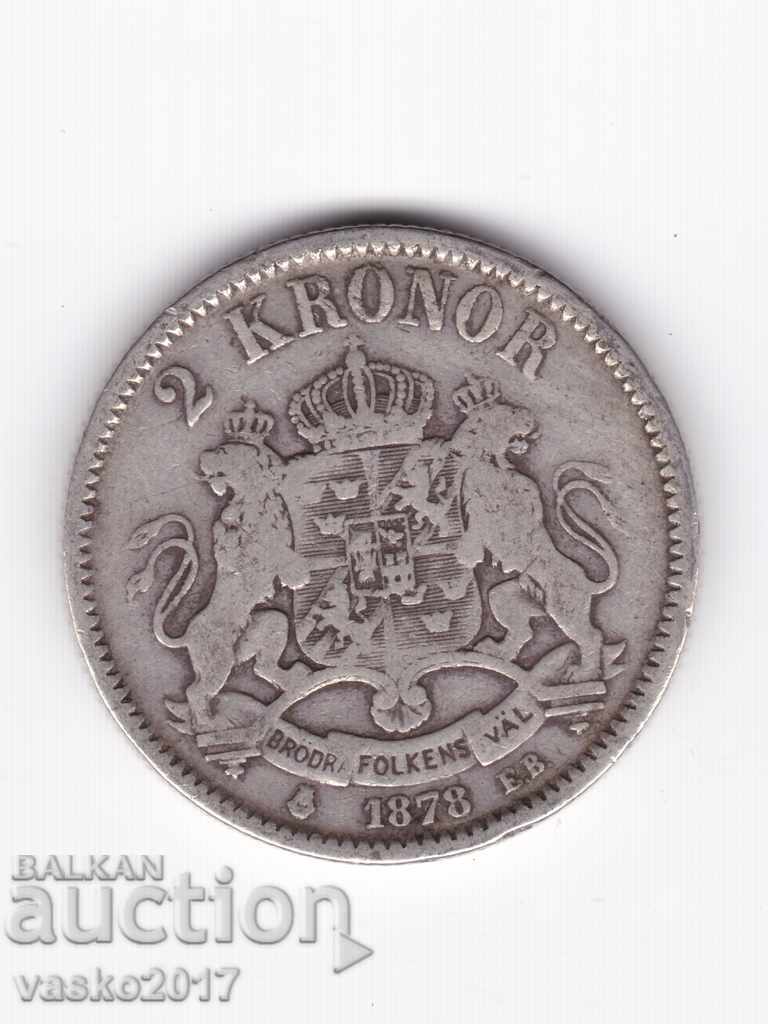 2 Crowns -1878 Sweden