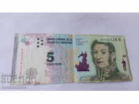 Argentina 5 pesos 2016