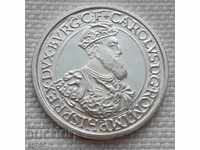 5 екю 1987 г. Белгия . Сребърна монета.