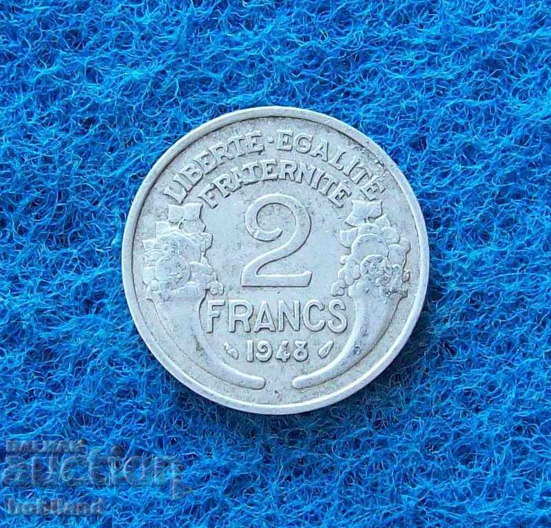 2 franci-Franța 1948