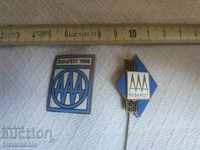2 old enameled badges - read the terms of the auction