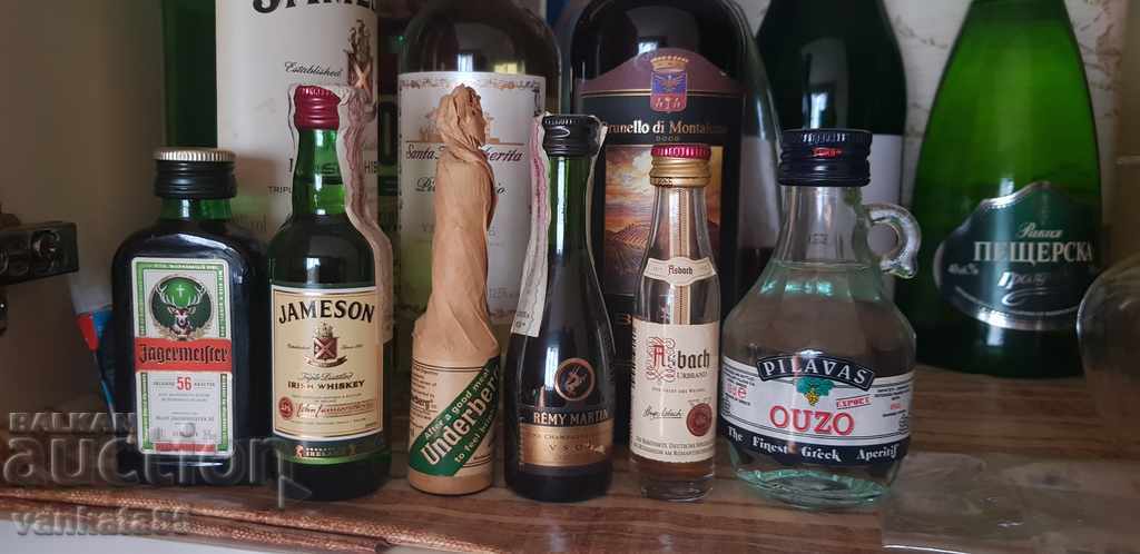 Sticle miniaturale, umplute de la 20 ml la 100 ml