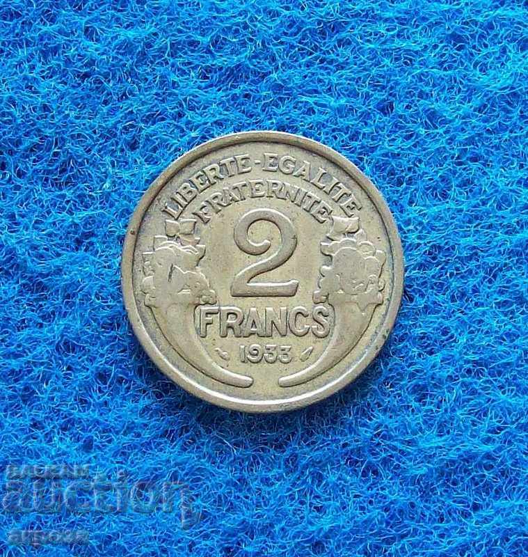 2 franci Franța 1933