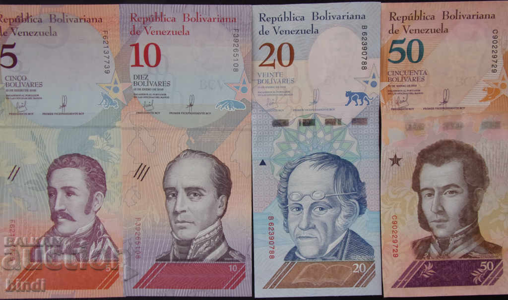 Венецуела  Лот  Банкноти 2018 UNC